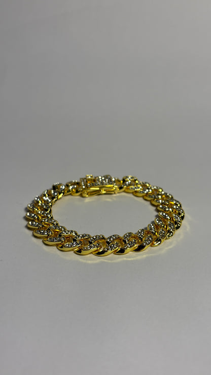 Brățară Cuban placată cu aur