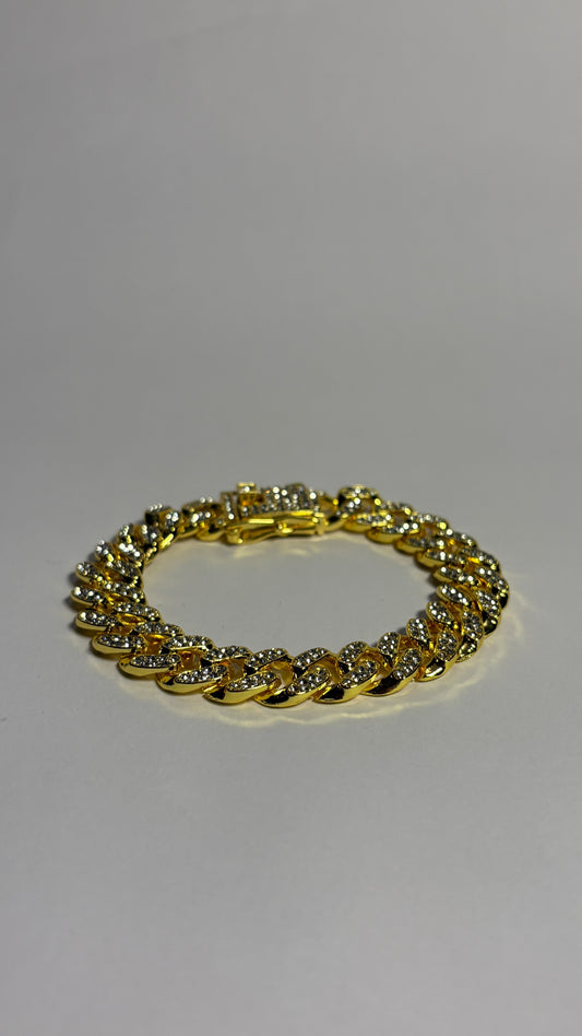 Brățară Cuban placată cu aur