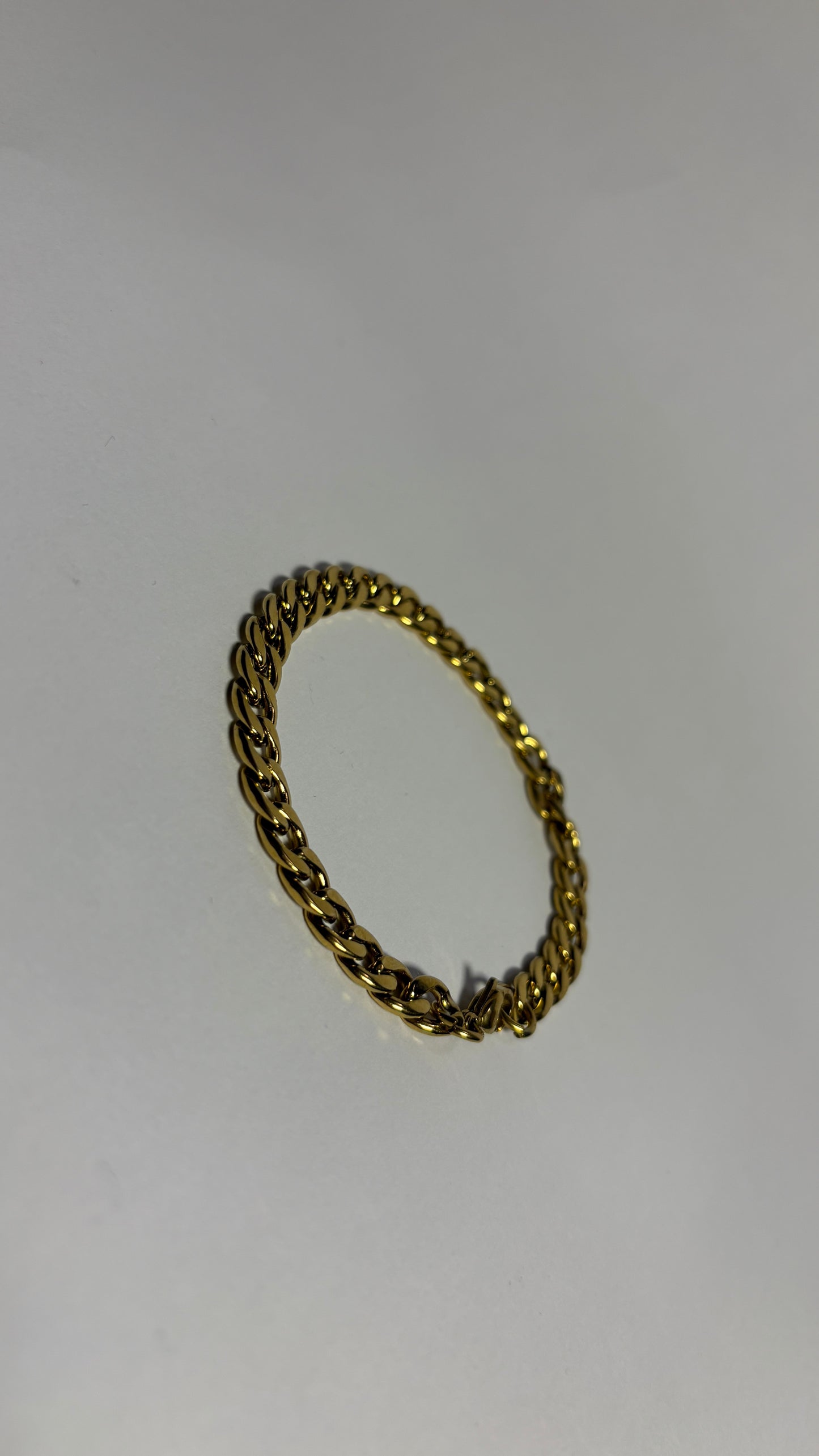 Brățară Cuban Soler placată cu aur